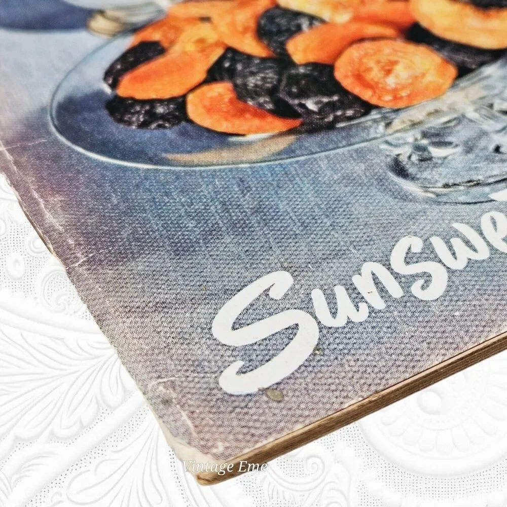 Vintage Sunsweet Recipe Cookbook 1950 Booklet Retro Recipes Health & Happiness